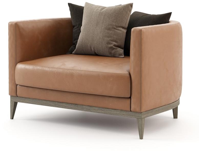 Laskasas Кожаное кресло с подлокотниками  Lk4429  - Вид №1