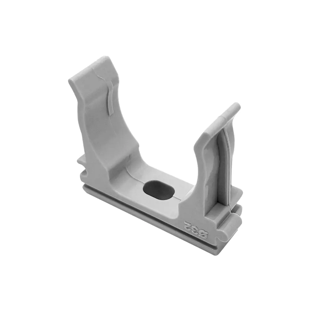 Держатель-клипса для труб LEXMAN D32 мм цвет серый 10 шт 88209497 STLM-2160140 