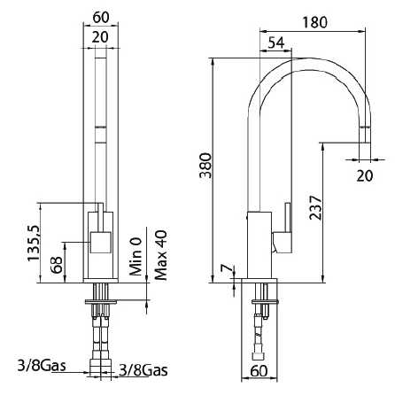 757120PN00 Смеситель Bandini Ice Cube Santreyd - Вид №2
