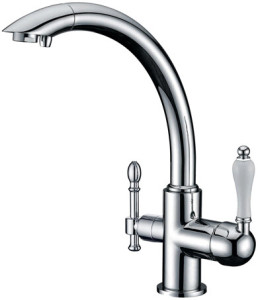 Смеситель ZorG Clean Water ZR 314 YF-50 для кухонной мойки, хром