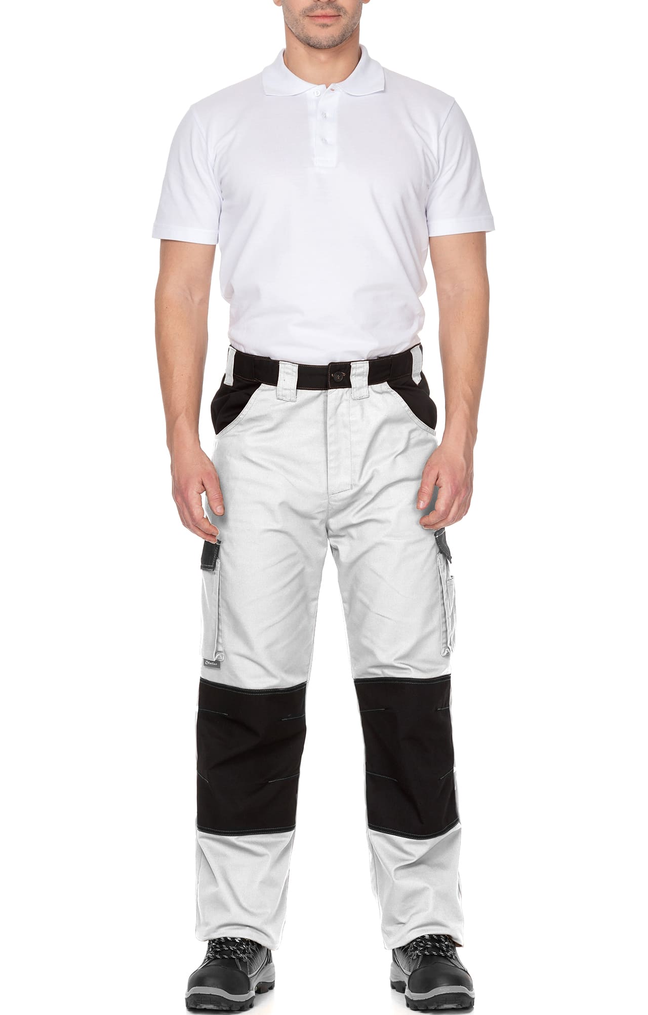 4974827 Костюм  NEW белый графит STATUS  Летняя спецодежда  размер 52-54/170-176  - Вид №16