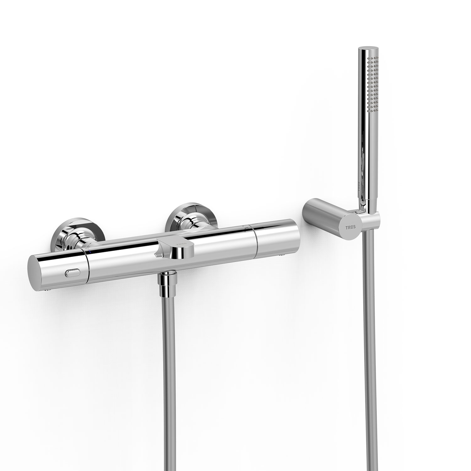 Настенный термостатический смеситель для ванны и душа-19017429 TRES Thermostatic