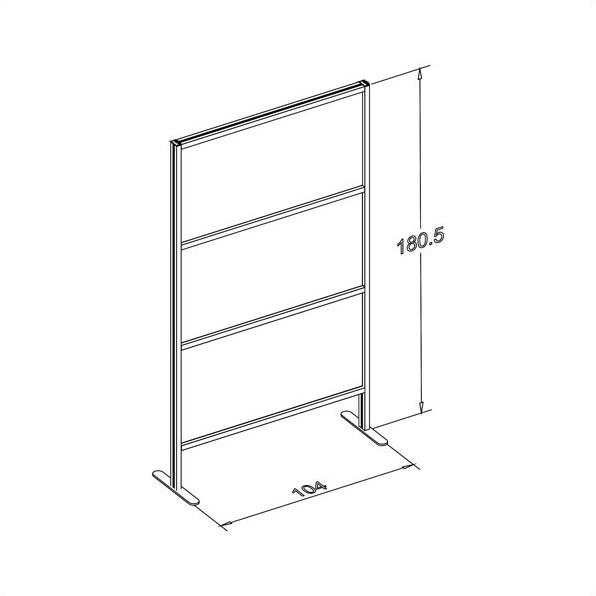 STUDIO T Отдельно стоящая офисная перегородка  Green180a  - Вид №7