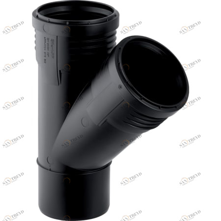 GEBERIT 390.634.14.1 Тройник Geberit Silent-PP 45° 