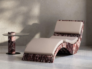 Мраморный шезлонг