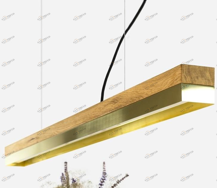 GANTlights Подвесной светильник Led из дуба латуни C sun-id-1386104