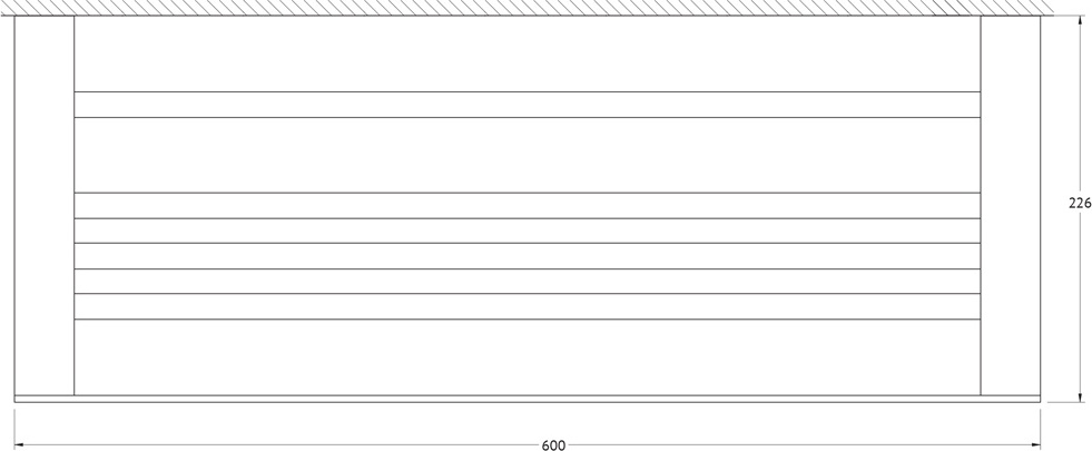 7781 Полка для полотенец со штангой 60 cm ARTWELLE Schwarz - Вид №1