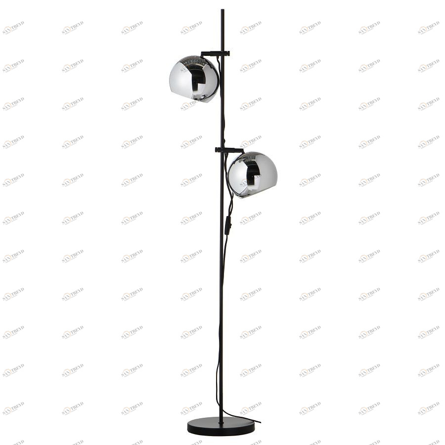 Лампа напольная Ball Double, черная хромированная Frandsen 63327552SPOTS