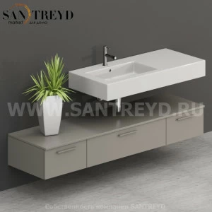 T18052GH2 Столешницы для использования в сочетании с тумбами и открытыми тумбами 180 см серая Globo ARREDO WOOD Италия