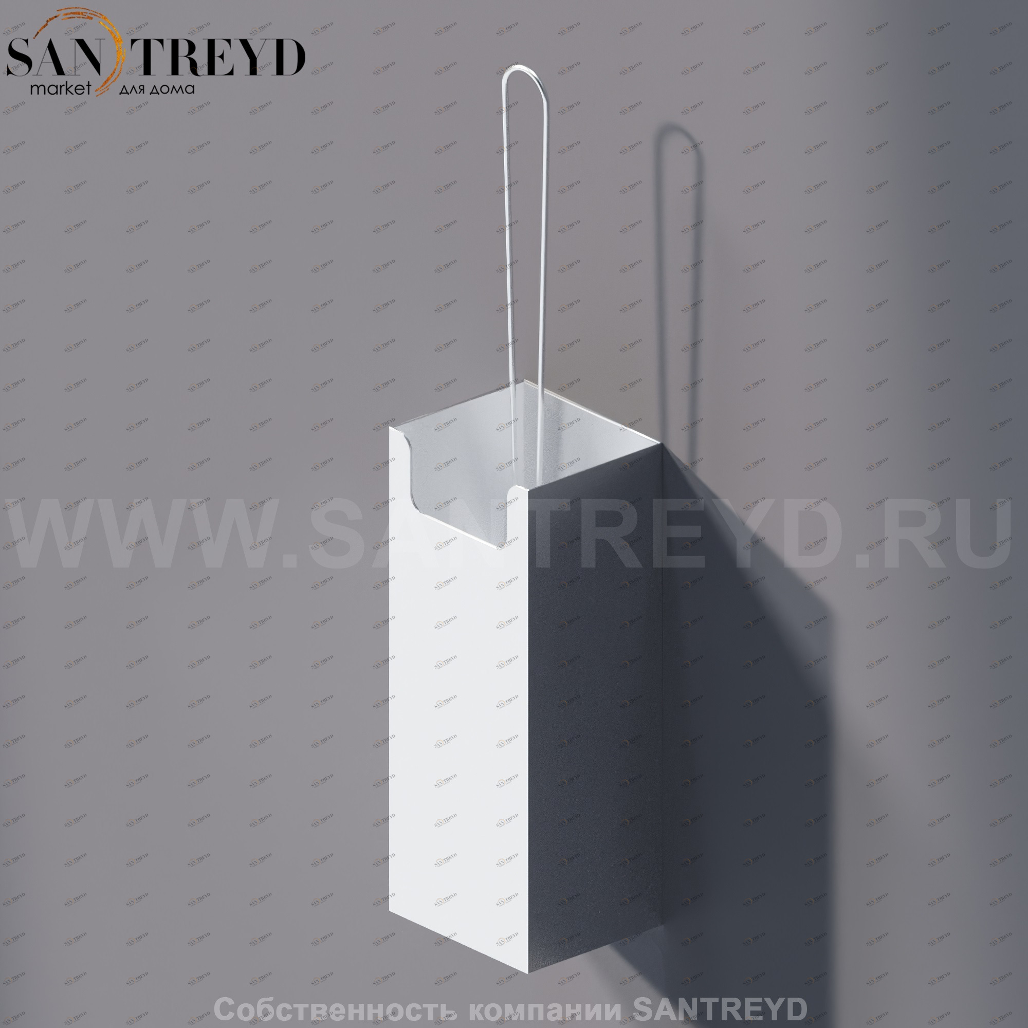 Agape MACH Туалетный ёрш настенный хромированный сатин AMAC0665SP