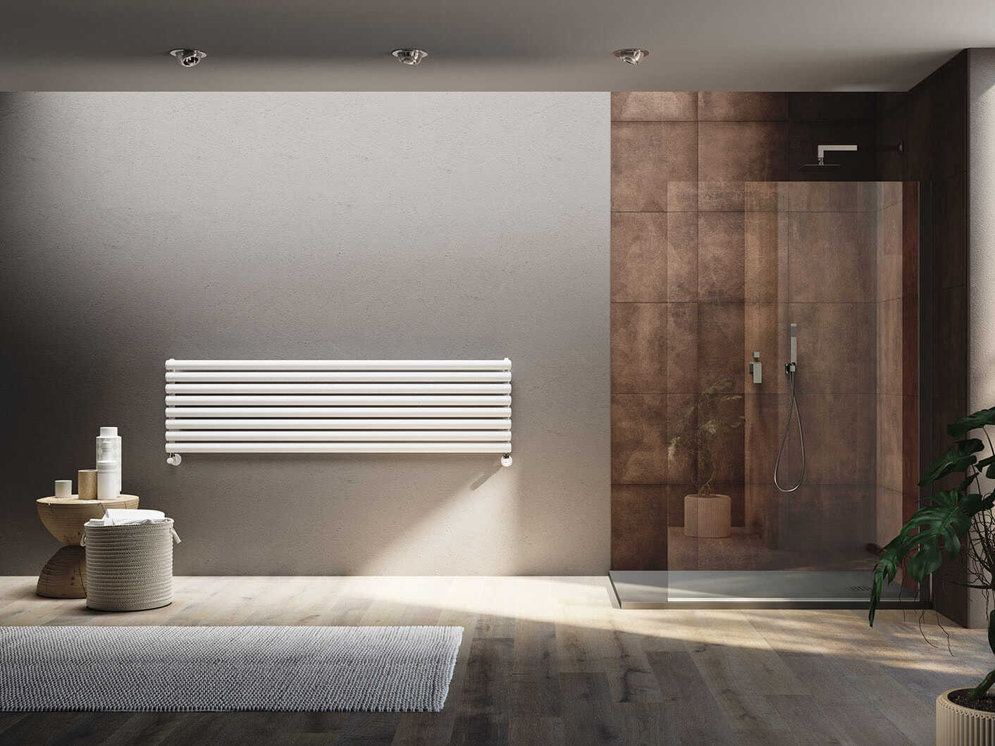 Стальной горизонтальный мебельный радиатор с эллиптическими трубчатыми элементами Irsap Ellipsis ARCH-00049973 - Вид №2