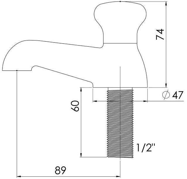 rvb Смеситель для раковины на столешнице с одним отверстием Deville 1955.--.33 - Вид №1