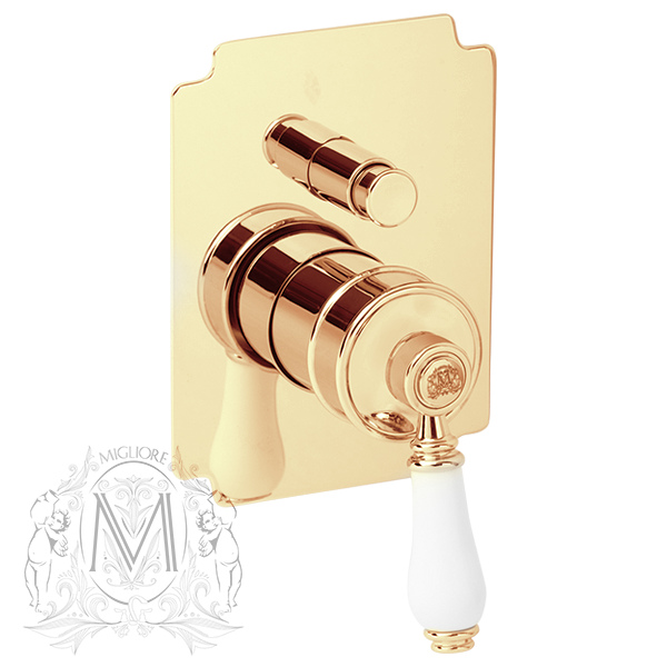 Смеситель MIGLIORE Ermitage ML.ERM-7072.BI.BR скрытого монтажа с девиатором, бронза  - Вид №1