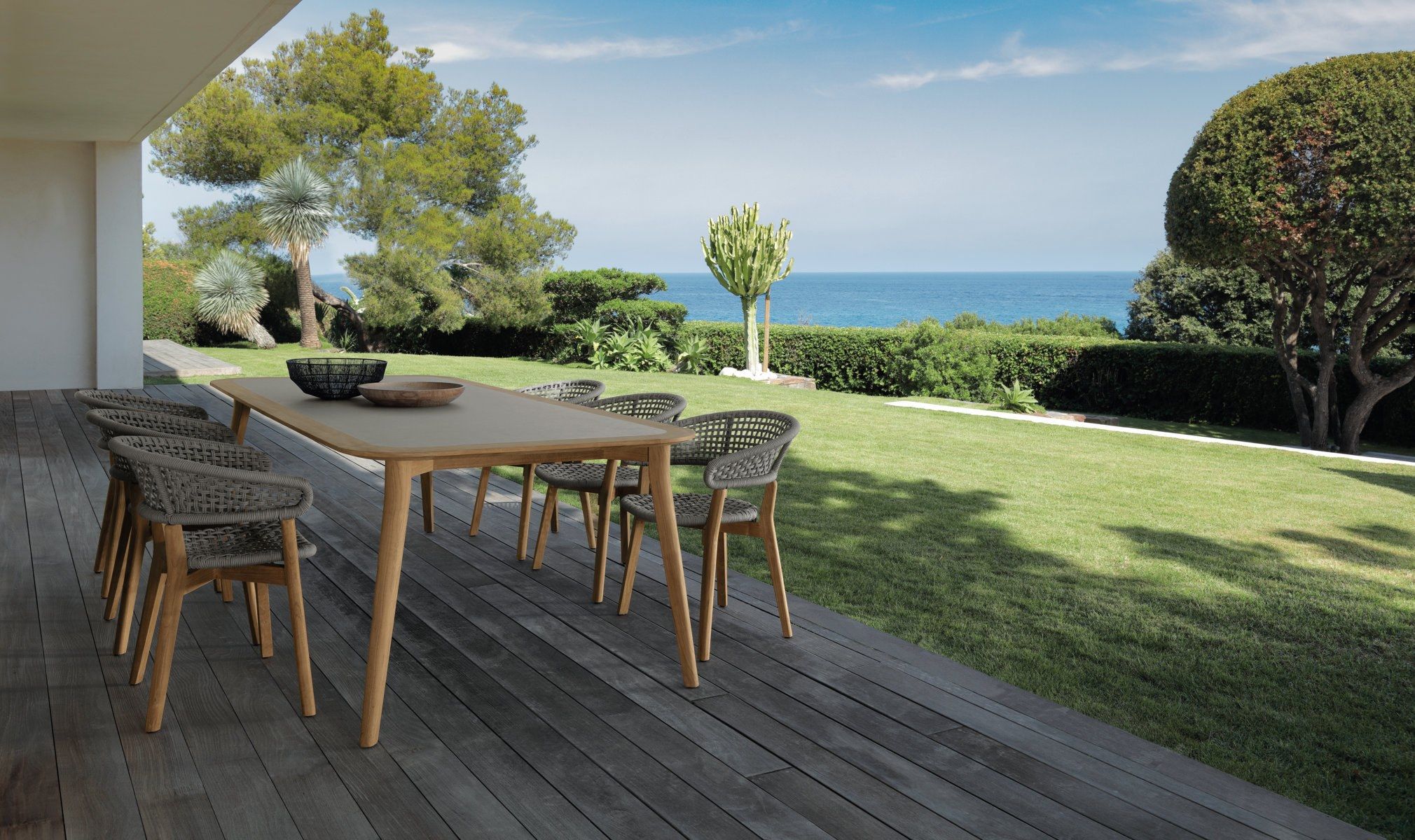 Штабелируемый садовый стул из тикового дерева Talenti Moon Teak ARCH-00066470 - Вид №5