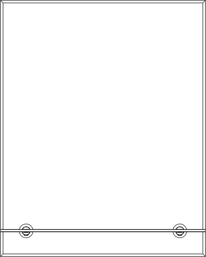 BY 0501 Зеркало с фацетом 5 mm и полочкой 40 cm EVOFORM Attractive - Вид №1