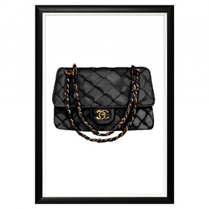 896519792_1818 Арт-постер «Клатч с цепочкой в черном» Object Desire