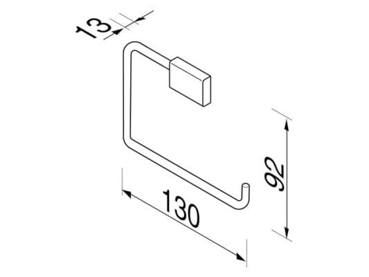 Металлический держатель рулона Geesa отель ARCH-00045505 - Вид №1
