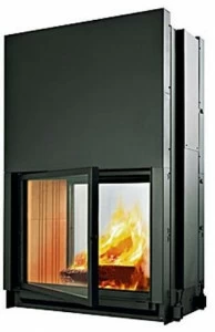 EDILKAMIN Двухсторонний встроенный дровяной камин