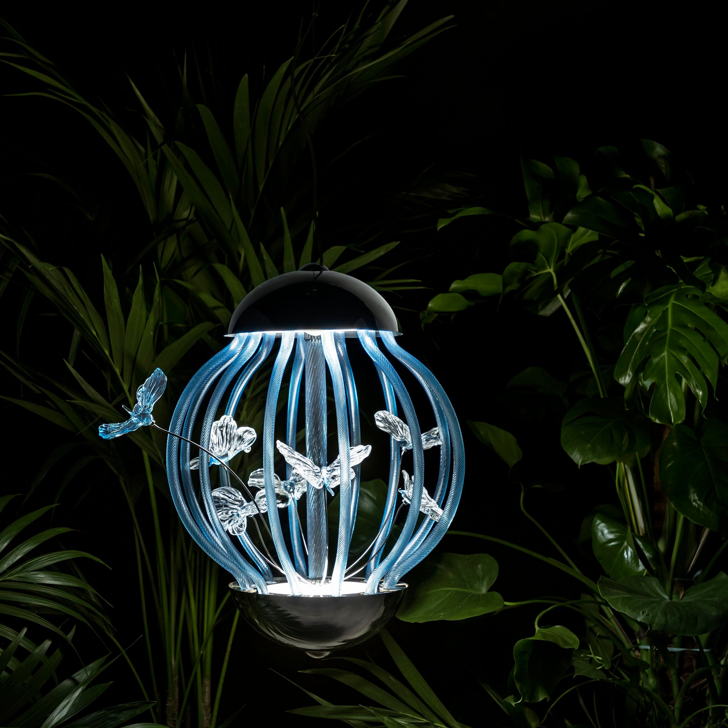 Стеклянный светодиодный подвесной светильник MULTIFORME Клетка ARCH-00010551 - Вид №1