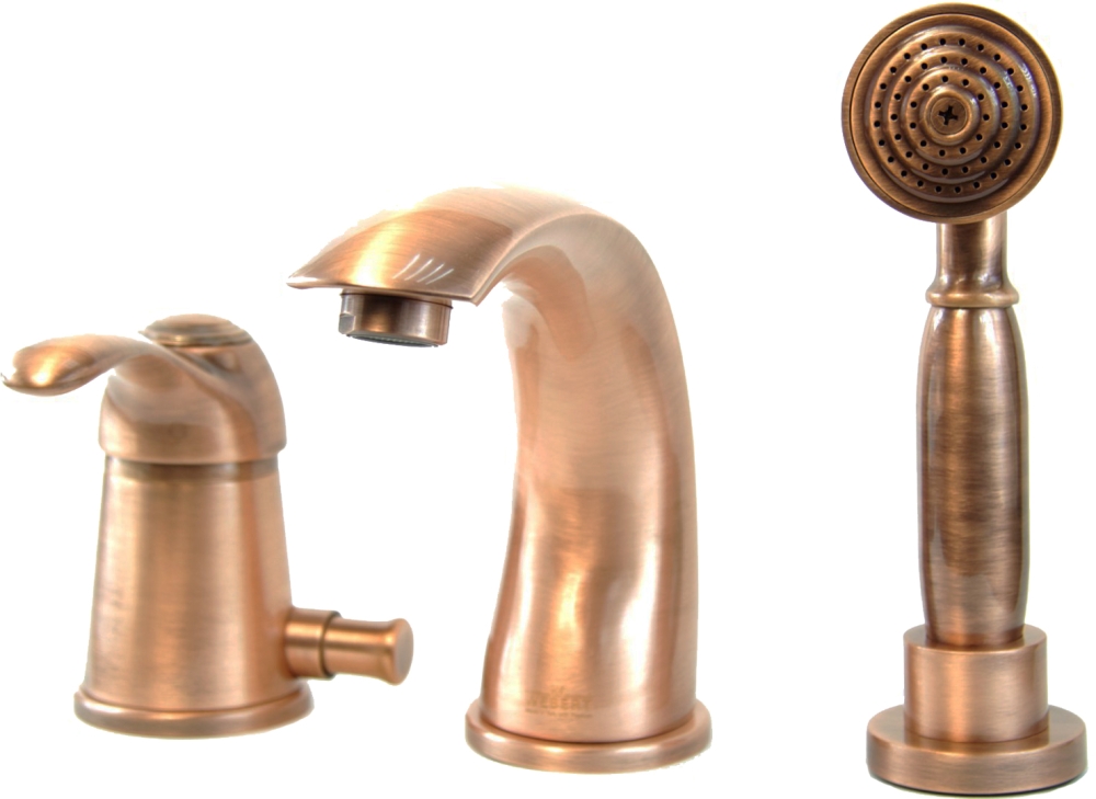 AU850701060 Смеситель на борт ванны , медь Webert Aurora