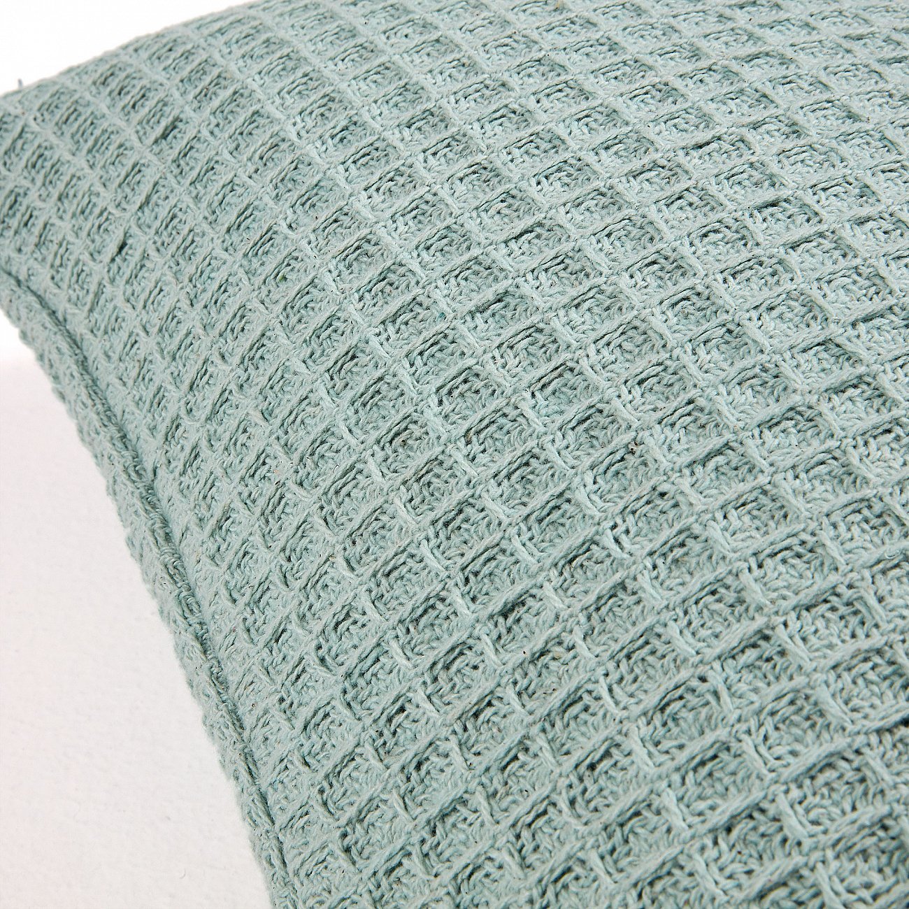 Чехол на подушку Shallow 45x45 зеленый от La Forma LA FORMA ОДНОТОННЫЕ 299191 Голубой  - Вид №1