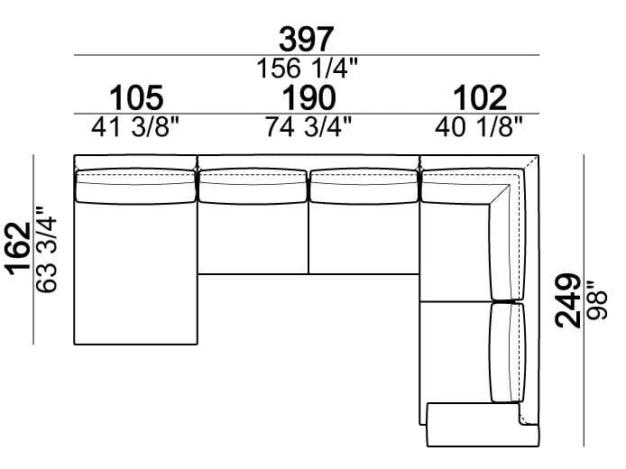 Секционный кожаный диван Arketipo EGO ARCH-00053712 - Вид №28