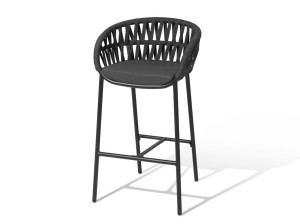 Высокий садовый стул со спинкой