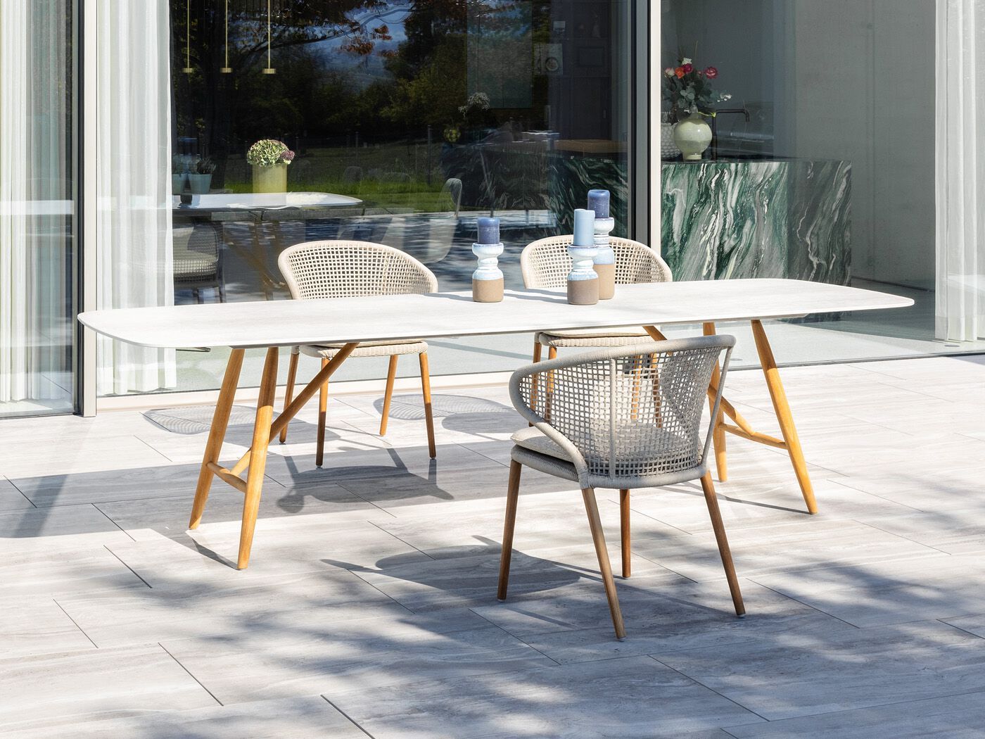Керамический овальный садовый стол FISCHER MÖBEL Beluga ARCH-00139473 - Вид №3