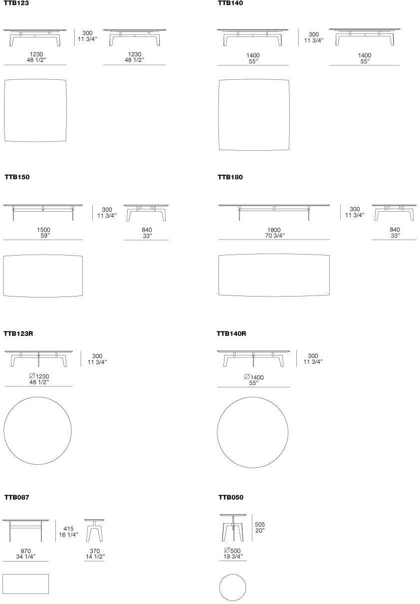 Poliform Журнальный столик из дуба для гостиной Tribeca sun-id-1509390 - Вид №1