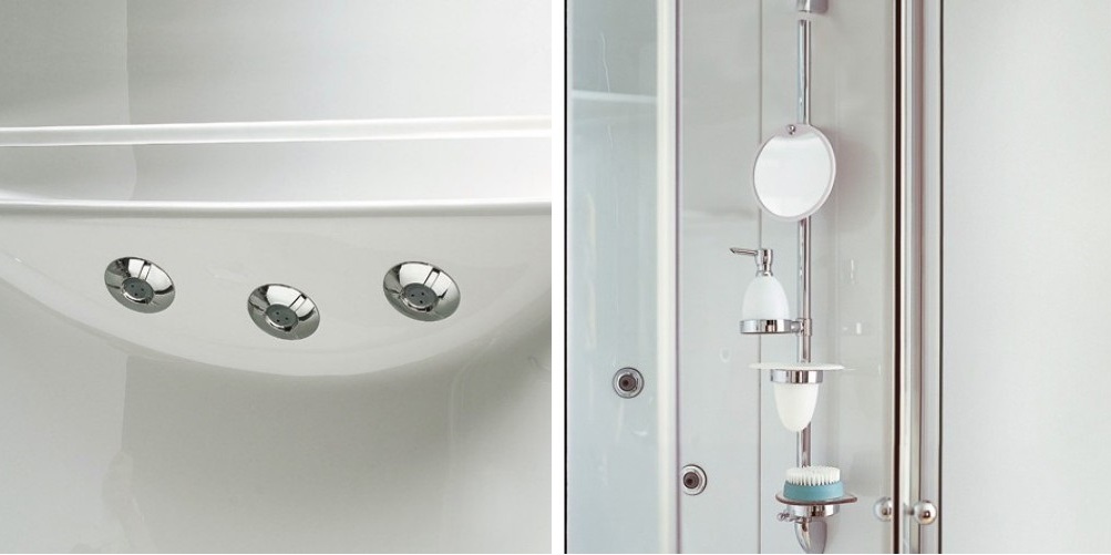 Душевая кабина угловая с гидромассажем Box Wabi Digit Karolitalia BLUBLEUBOXWABIDIGIT - Вид №1