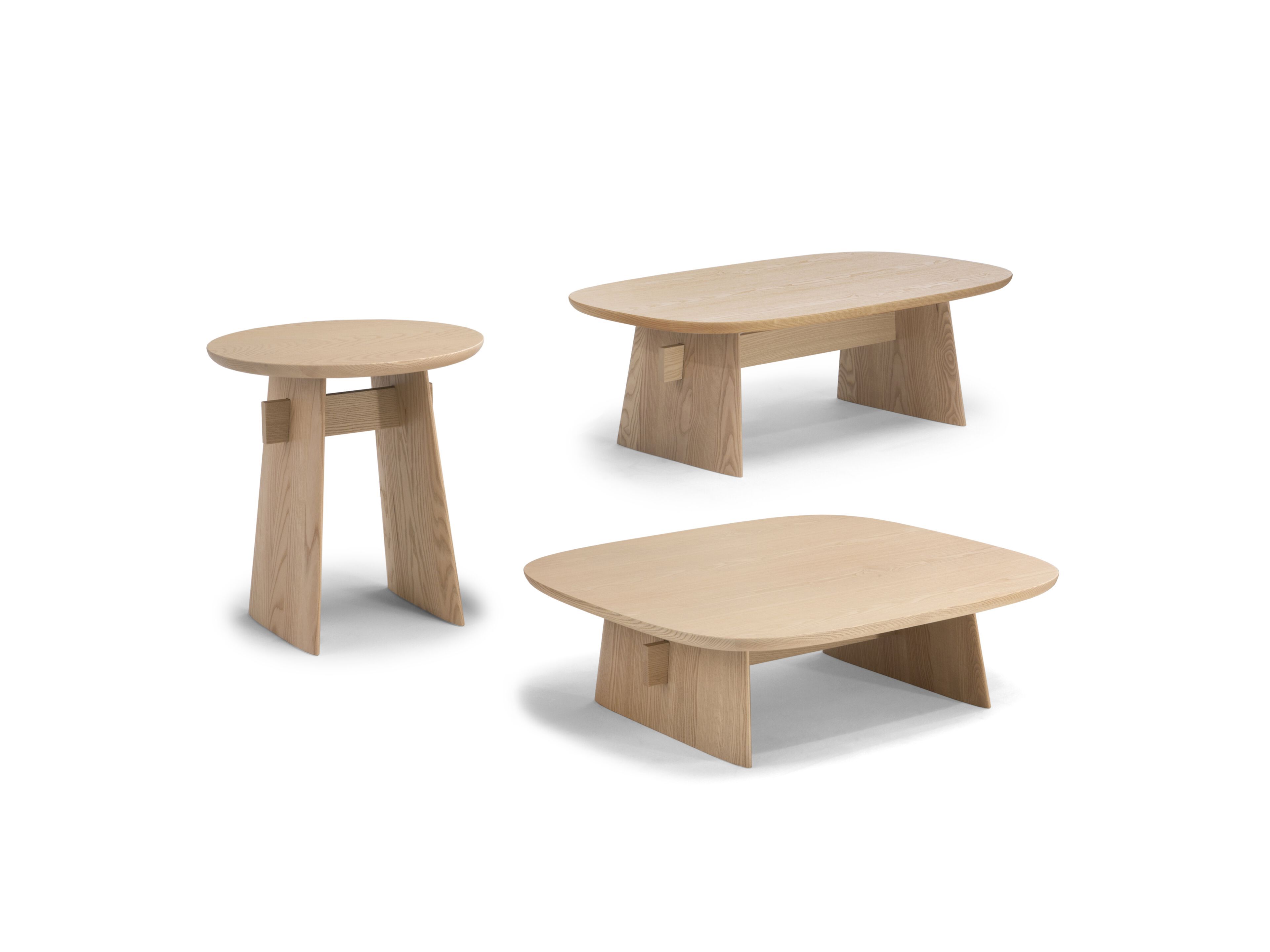 Низкий квадратный журнальный столик из ясеня Natuzzi Italia Adam ARCH-00068768 - Вид №2