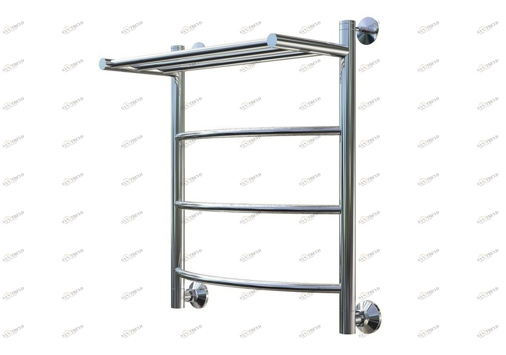 Полотенцесушитель водяной Aquanet Romeo 600x600, с верхней полкой 00234563