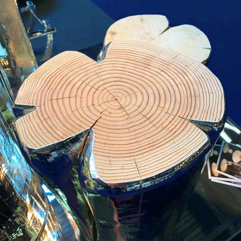 Fuoriluogo Низкий круглый журнальный столик из массива дерева sun-id-1400706 - Вид №4