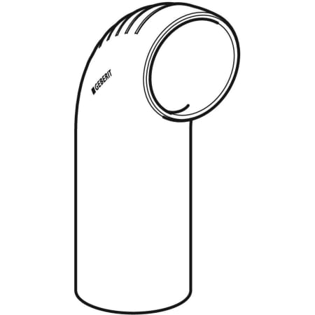 GEBERIT 306.008.14.1 Отвод удлиненный Geberit Silent-db20 90°  - Вид №1