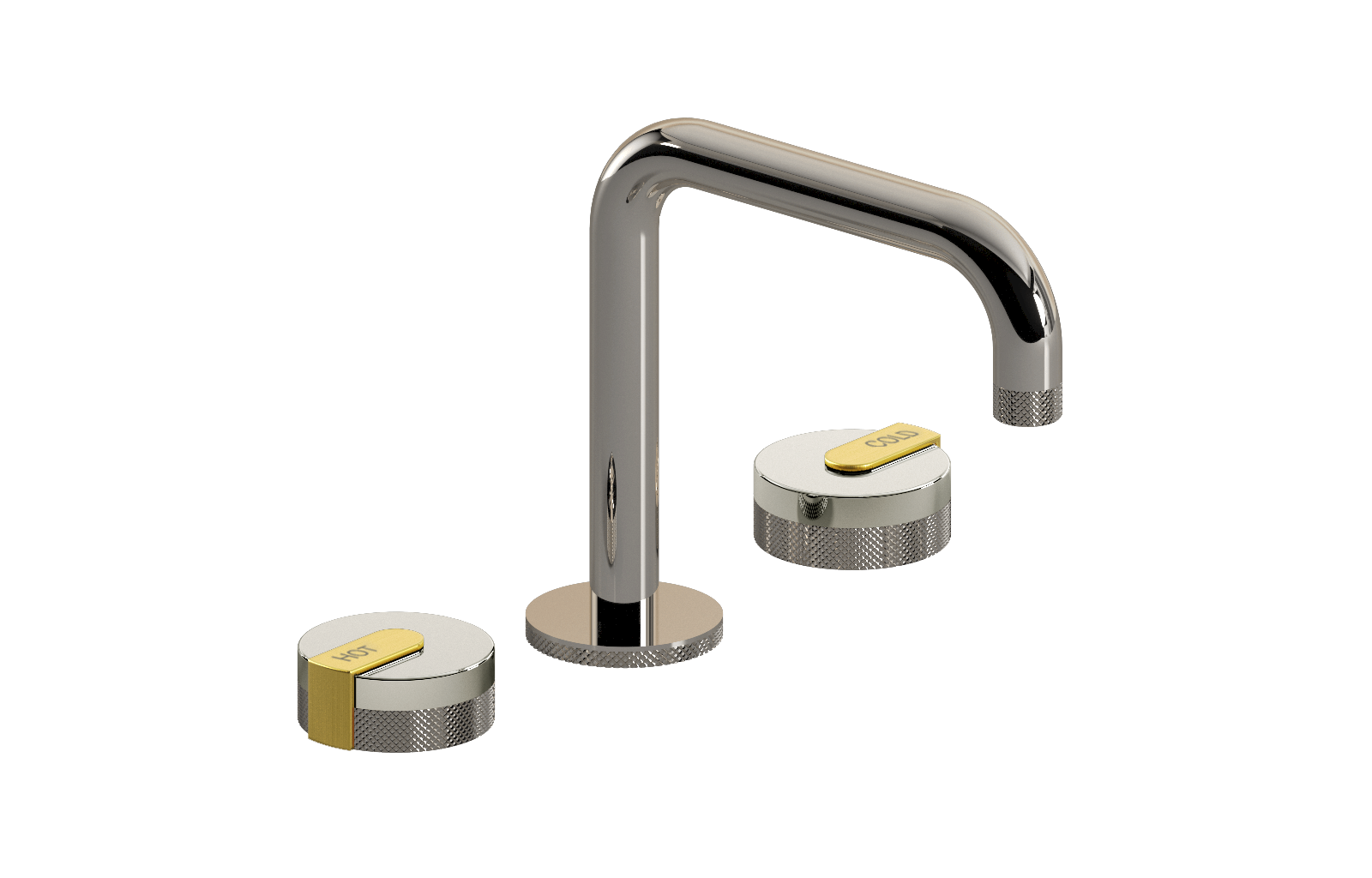 E-11511-R1PC-L1BB-PN Смеситель для умывальника на 3 отвертия GRAFF MOD+