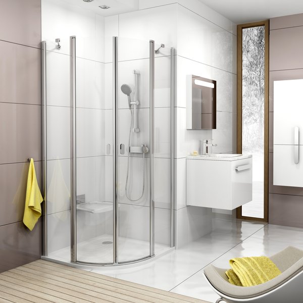 CSKK4-90  блестящий+стекло Transparent Ravak 3Q170C00Z1 - Вид №2