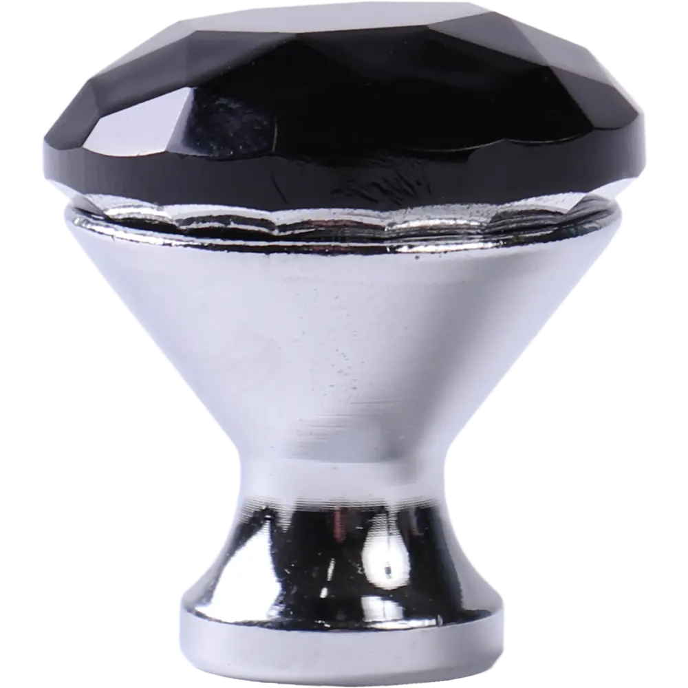 87388581 Ручка-кнопка мебельная L4.KNOB07BL стекло цвет черный STLM-1003600 LARVIJ  - Вид №1