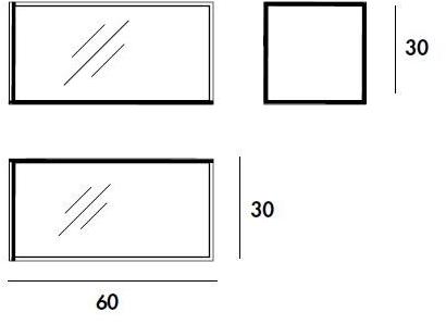 Sovet italia Прямоугольное настенное зеркало с полкой Helia sun-id-1482096 - Вид №5