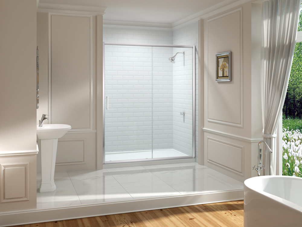 Дверь в нишу MS88291 Merlyn 8 Series Хромированный - Вид №2