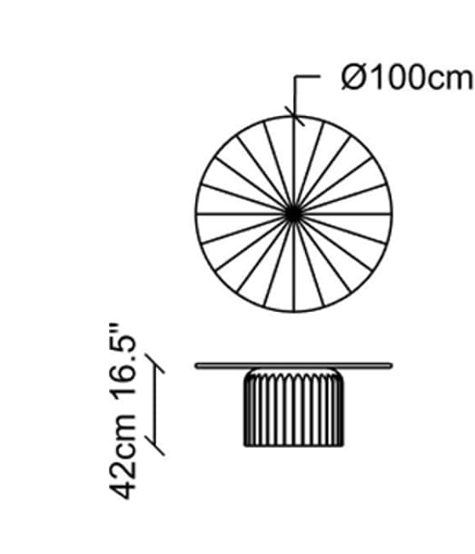 Деревянный круглый журнальный столик NDESIGN Ezora ARCH-00011695 - Вид №1
