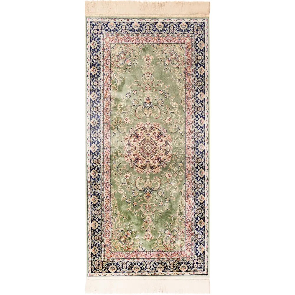 Ковер вискоза Isphahan 77919G 80x150 см цвет зеленый 17847970 STLM-2102551 DEVOS-CABY 