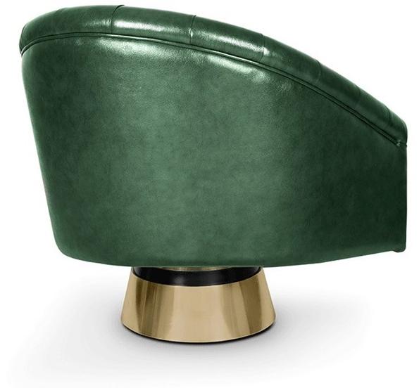 Essential Home Поворотное кожаное кресло с подлокотниками sun-id-1422821 - Вид №3