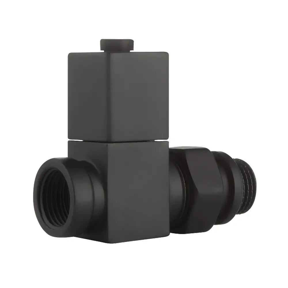 Набор вентилей для радиатора Royal Thermo Cube 1/2" прямой цвет черный 89353150 STLM-2003131  - Вид №9