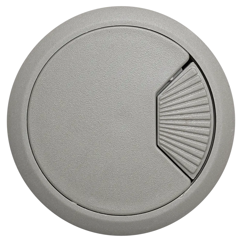 Заглушка для кабель-канала Jet 60 мм цвет серый STLM-2092280 - Вид №1