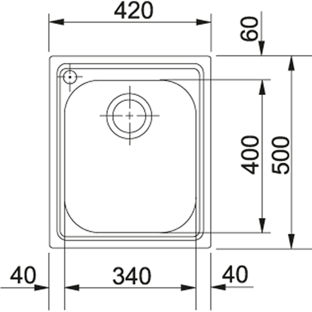 AMX 610 Мойка кухонная прямоугольная Franke ARMONIA - Вид №1