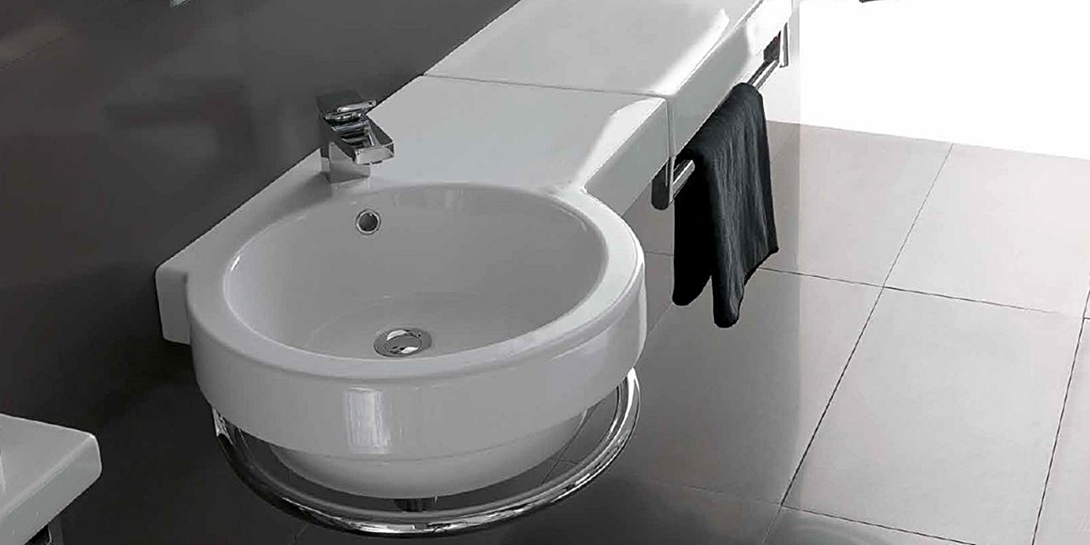 TS75 Подвесная раковина настенная овальная Olympia Ceramica  белая  - Вид №1