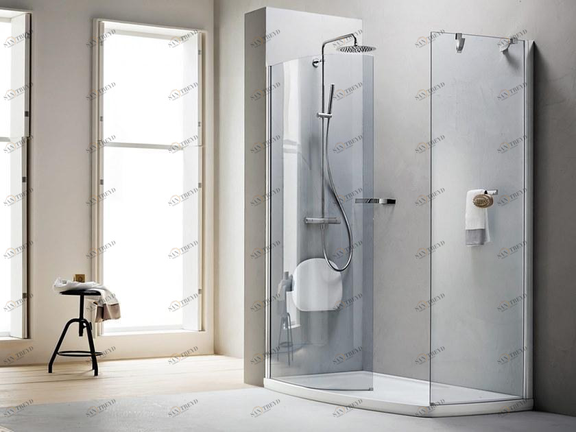 ARBLU Угловая душевая кабина с поддоном Aqua sun-id-1399782