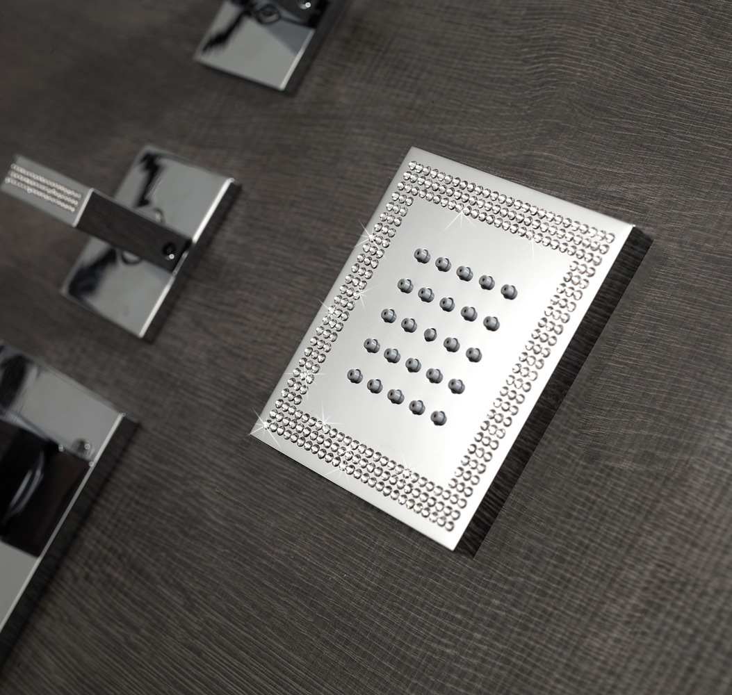 I00176 Потолочный & настенный душ Cubic Flat Ø 100 mm BOSSINI  - Вид №6