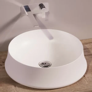 SH01BIANCOMATT Накладная раковина на столешницу  круглая Simas Sharp