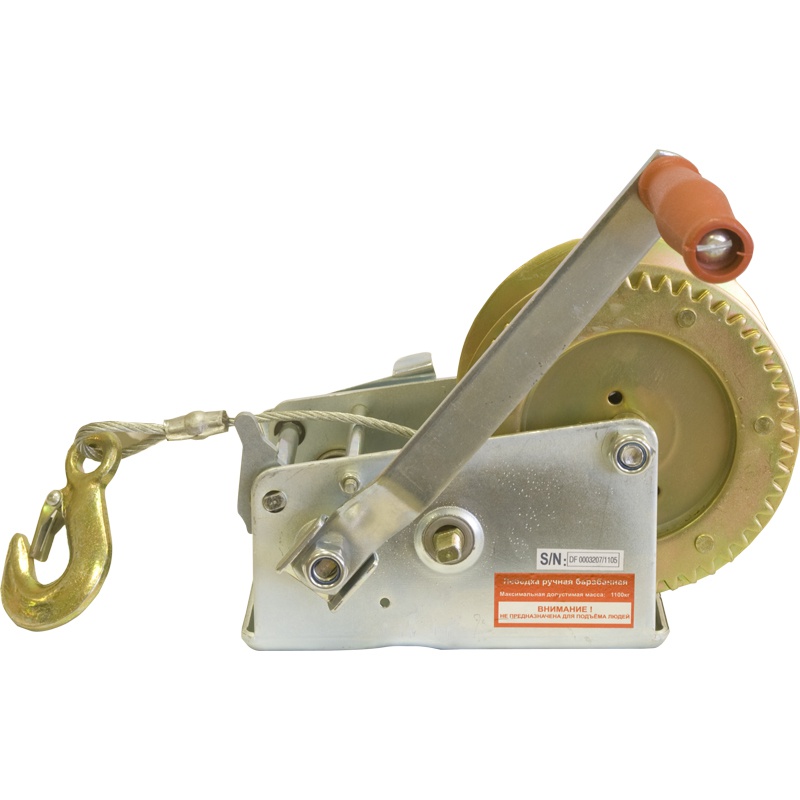 24557 Калибр Лебедка ручная барабанная ЛБ-1100  - Вид №3